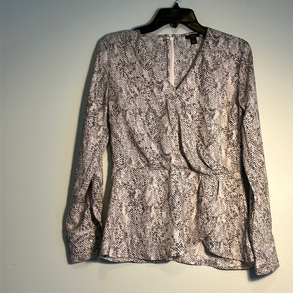 Ann Taylor Silky Blouse Size 0